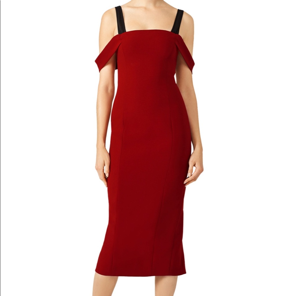 Cinq a Sept Red crepe dress - size 0